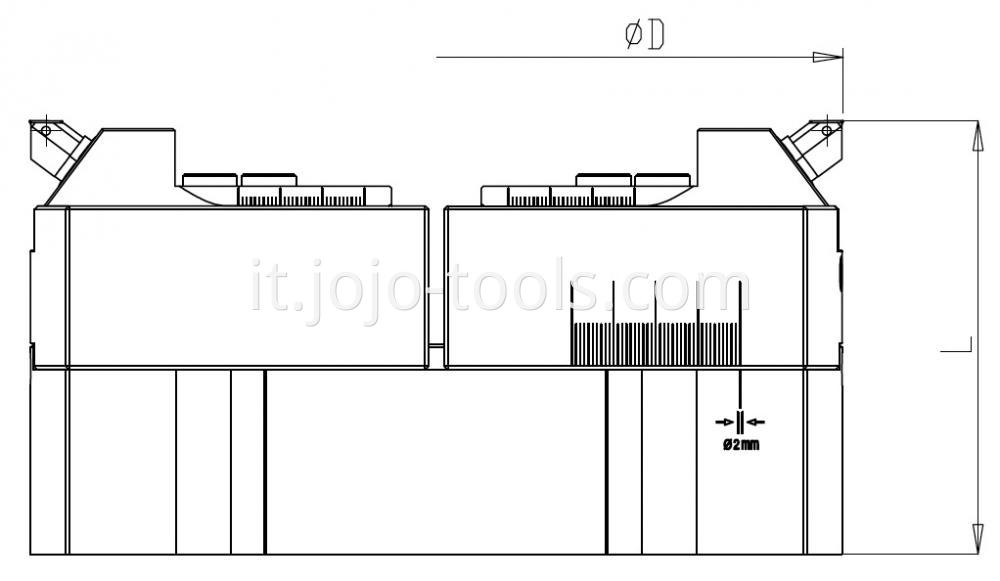 RBJ500 Large Modular Rough Boring Head